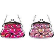 5.2 inch Lady Handbag Orna X 2. 5x5x10 cm kerstornament