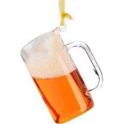 2.75 inch Glass Beer W/Words Orn 3/Asstd 5x5x10 cm kerstornament
