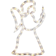 Konstsmide venstersilhouet led engel wit, 50x33 cm