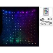 Gordijn verlichting 144led rgb kerstversiering