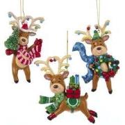 Ornament plastic rendier l10cm II