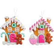 3.5 inch -4.125 inch H Dough Gingerbread House Orna X 2. 5x5x10 cm ker...