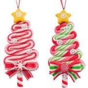 5.25 inch H Clay Dough Tree Shape Lollipop Orna X 2. 5x5x10 cm kerstor...