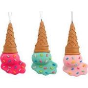 3.75 inch H Clay Dough Ice Cream Orna X 3. 5x5x10 cm kerstornament