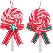 5 inch H Clay Dough Lollipop Orna 2. 5x5x10 cm kerstornament