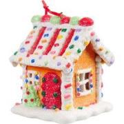 Claydough peperkoekhuisje 8 cm ornament