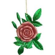 Plastic rozet 14 cm ornament V