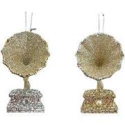 Plastic fonograaf 2A 10 cm ornament