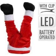 Santa Legs With Animated 35 cm
