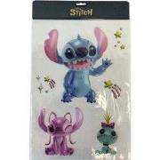 Raamstickers PVC Stitch kristal A3 40 cm