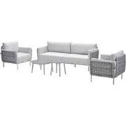 Cavallo loungeset - 5-dlg.- taupe - sand - valley sand - Centostone