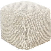JOARA - Poef - Lichtbeige - Katoen