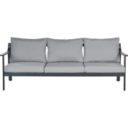 KIATO - Tuinbank 3-zits - Donkergrijs - Aluminium