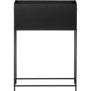 TAPIEN - Verhoogde plantenbak - Zwart - 70 x 30 x 100 cm - Metaal