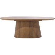 Salontafel Deens Ovaal - Bruin Hout - 130x60x35cm - Stijn