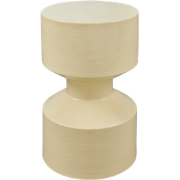 WOOOD Hidde Bijzettafel  - Metaal - Geel - 47x30x30