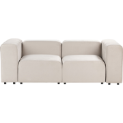 FALSTERBO - Modulaire tweezitsbank - Beige - Fluweel