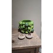 Vaas deco ?28x18 cm PUMPKIN groen