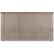 3-deurs dressoir met 2 planken, brons en kwik effect, L160 cm - ISCHIA