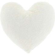 Unique Living - Kussen hart - 45x35cm - duifwit