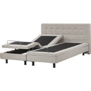 DUKE  - Tweepersoonsbed - Beige - 180 x 200 cm - Polyester