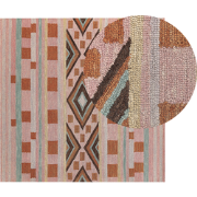 YOMRA  - Vloerkleed - Multicolor - 200 x 200 cm - Wol