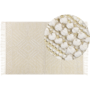 MAVIKENT - Modern vloerkleed - Beige - 160 x 230 cm - Wol