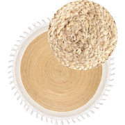 MARTS - Vloerkleed - Beige/Wit - 200 cm - Jute