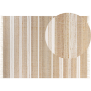 TALPUR - Vloerkleed - Beige/Wit - 160 x 230 cm - Jute