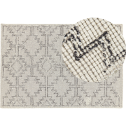 URLA  - Vloerkleed - Lichtbeige - 140 x 200 cm - Wol