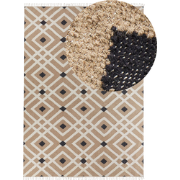 ESENCIK - Laagpolig vloerkleed - Lichtbeige - 200 x 300 cm - Jute