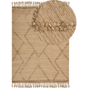 HANDERE - Vloerkleed - Beige - 200 x 300 cm - Jute