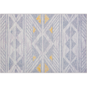 KARGI - Laagpolig vloerkleed - Lichtgrijs - 140 x 200 cm - Polyester