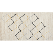 TEZPUR - Laagpolig vloerkleed - Lichtbeige - 80 x 150 cm - Katoen