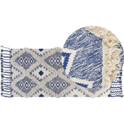 MANAVGAT  - Vloerkleed - Lichtbeige - 80 x 200 cm - Katoen