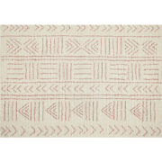 EDIRNE - Laagpolig vloerkleed - Beige - 160 x 230 cm - Katoen