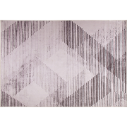 KALE - Laagpolig vloerkleed - Roze - 140 x 200 cm - Polyester