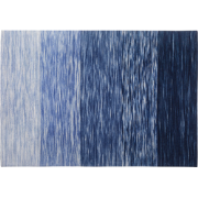 KAPAKLI - Laagpolig vloerkleed - Lichtblauw - 140 x 200 cm - Wol