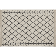 BOZKIR - Laagpolig vloerkleed - Beige - 160 x 230 cm - Katoen