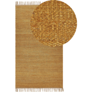 LUNIA - Jute vloerkleed - Mosterdgeel - 80 x 150 cm - Jute