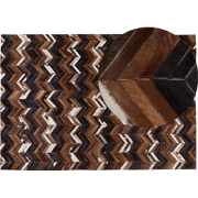 BALAT - Vloerkleed - Lichtbeige - 160 x 230 cm - Koeienhuid leer