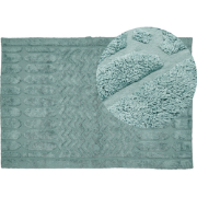 SIRNAK - Laagpolig vloerkleed - Mintgroen - 140 x 200 cm - Katoen