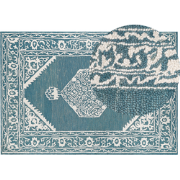 GEVAS  - Vloerkleed - Blauw - 160 x 230 cm - Wol