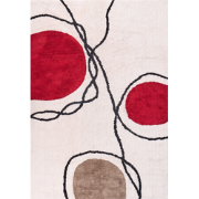 BOLAT - Laagpolig vloerkleed - Beige - 160 x 230 cm - Katoen