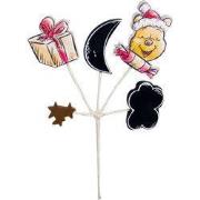 Kerstboomsteker hout Winnie de Pooh 25 cm I