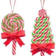 4.5 inch -4.75 inch Clay Dough Candy Tree Lollipop Orna X 2. 5x5x10 cm...