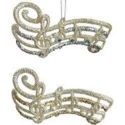 Plastic muzieknoot 2A 7 cm ornament