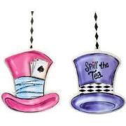 Houten hoed 2A 11 cm ornament