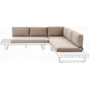 MYKONOS - Kussenhoezen set - Taupe - Stof