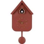 Wandklok Solo Color Cuckoo - Bordeaux - 6x21,5x41cm